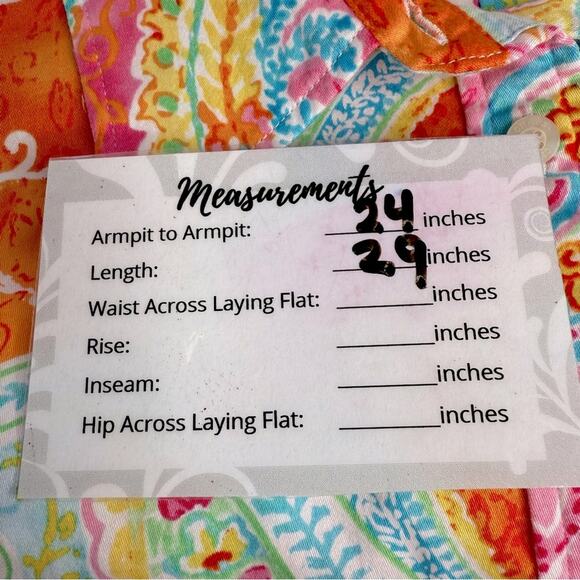 CHAPS Women's Sz 2X Paisley Print Multicolored Button Down Cotton Spring Shirt - Picture 13 of 13